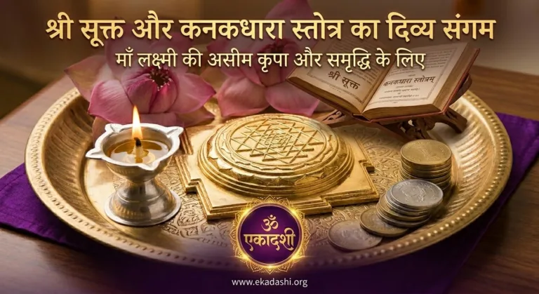 श्री सूक्त का पाठ: कनकधारा स्तोत्र के बाद लक्ष्मी कृपा के लिए श्री सूक्त का महत्व।