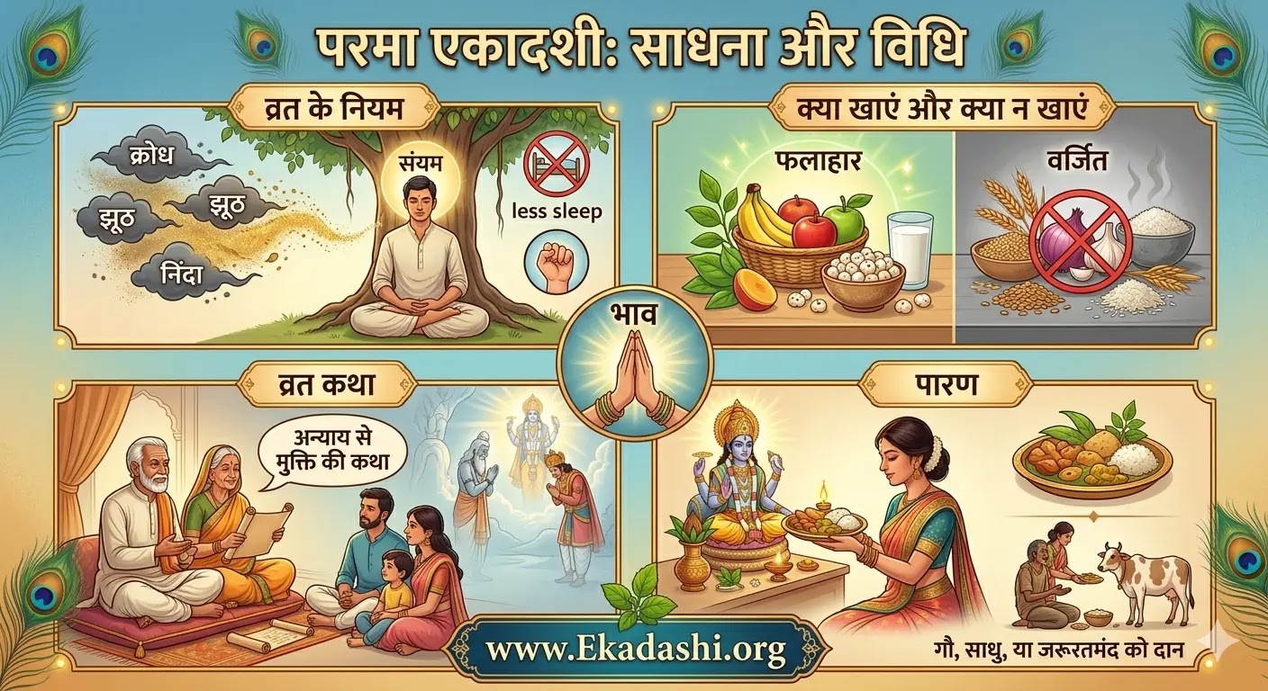 एकादशी व्रत कथा, पारण, संयम का मार्ग और विष्णु कृपा का आध्यात्मिक महत्व