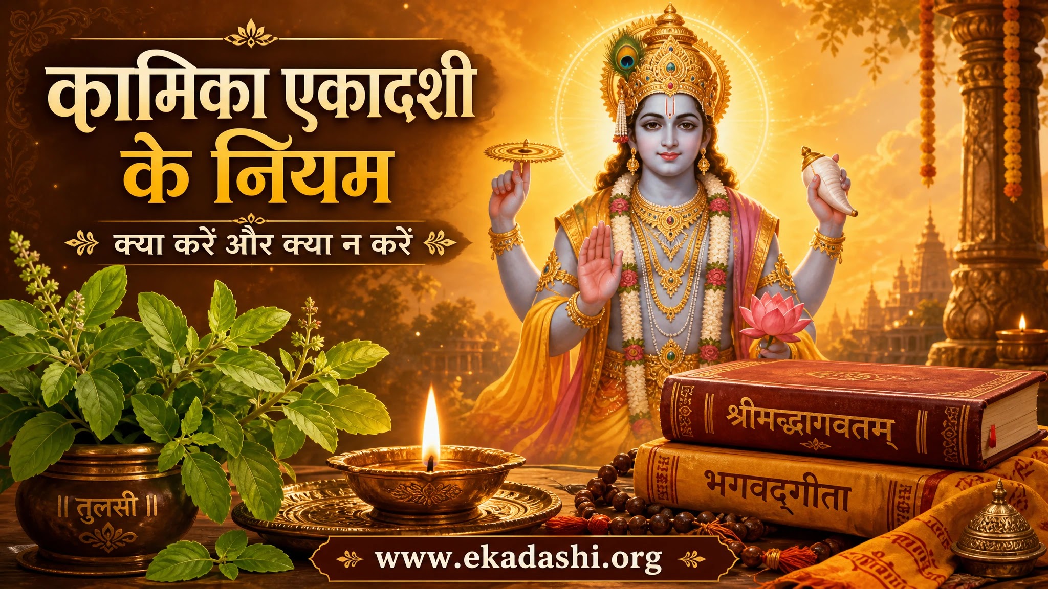 कामिका एकादशी व्रत के नियम और सावधानियां | www.ekadashi.org कामिका एकादशी के नियम - क्या करें और क्या न करें www.ekadashi.org