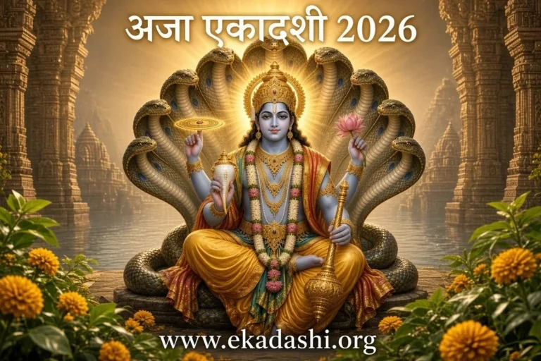 अजा एकादशी (Aja Ekadashi) – संपूर्ण गाइड: तिथि, महत्व, कथा, पूजा विधि, नियम और लाभ